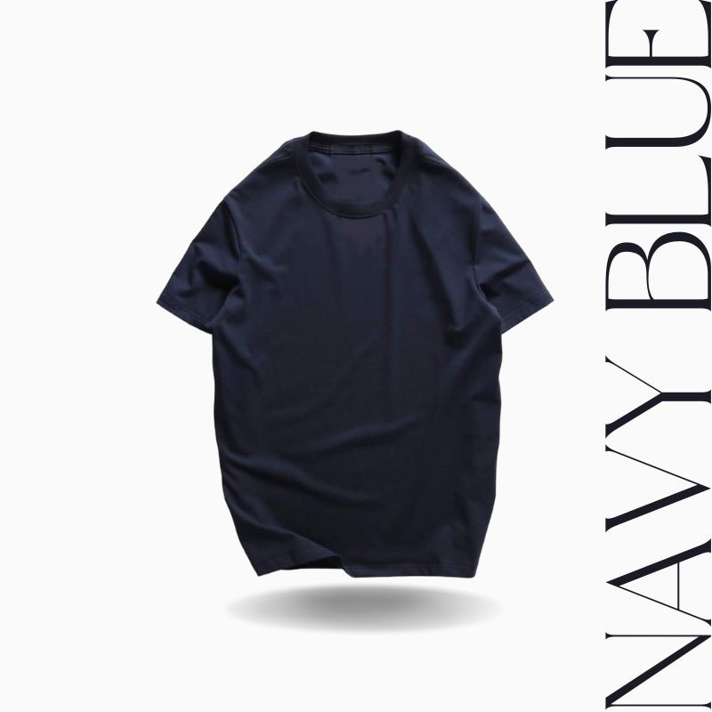 Men's Plain Navy Blue T shirt | Ready Cotton