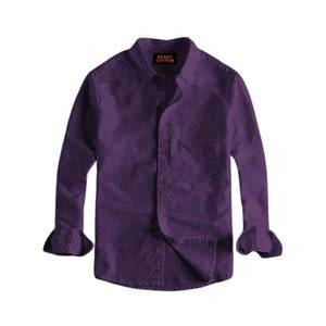Purple Color Oxford Cotton Men's Shirt