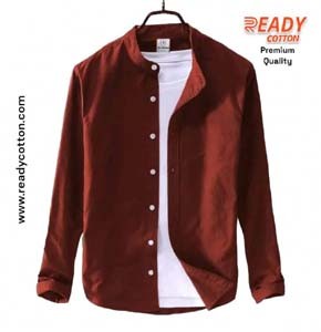 Band Collar Maroon Shirt for Men Price in Bangladesh