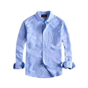 Sky color Men's Oxford Cotton shirt